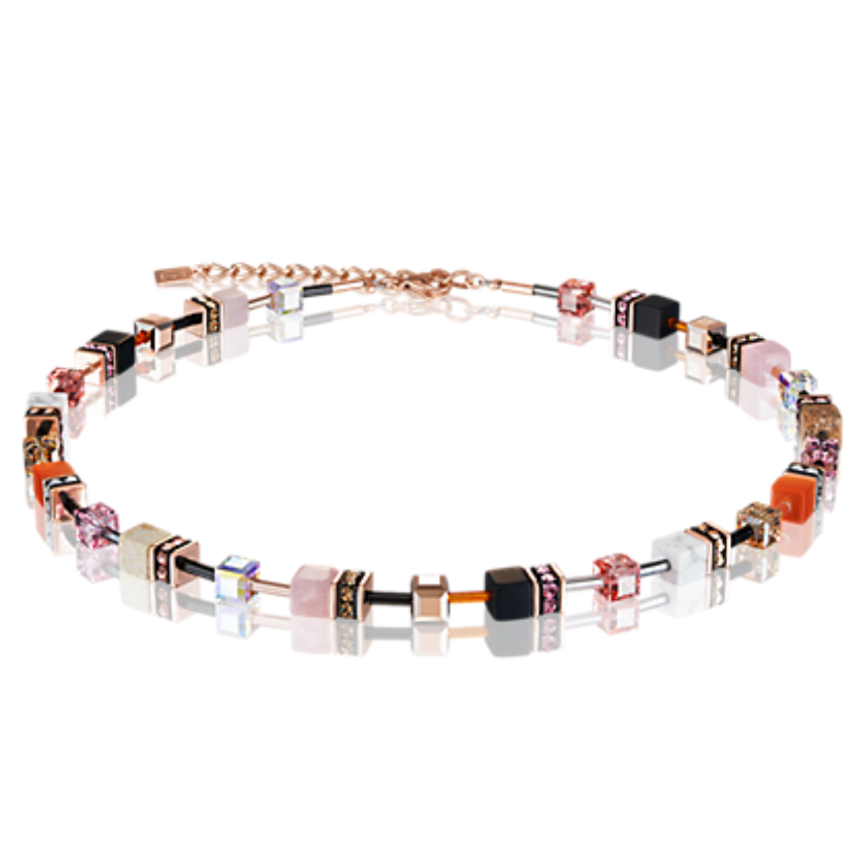 Coeur de Lion collier, rood/paars