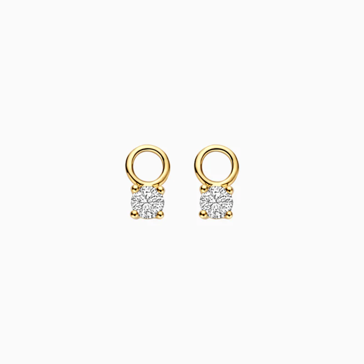 Blush oorhangers met Lab Grown Diamond