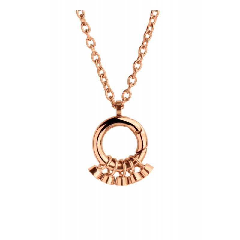 Melano twisted collier rose verguld 42 - 45 cm