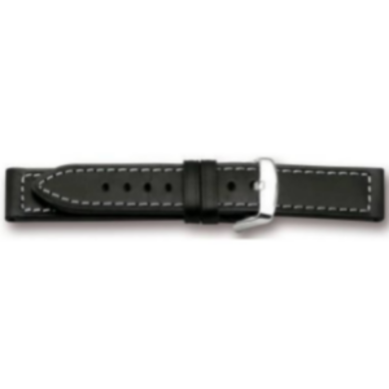 Horlogeband zwart chrono 18mm XL