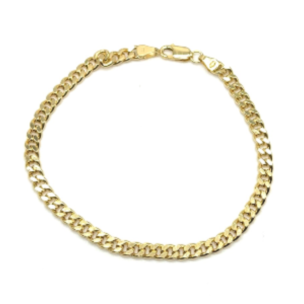 14k gouden gourmet schakel armband. armband is ca 4.1 gram en 4 mm breed. verkrijgbaar in verschillende lengtes. 
