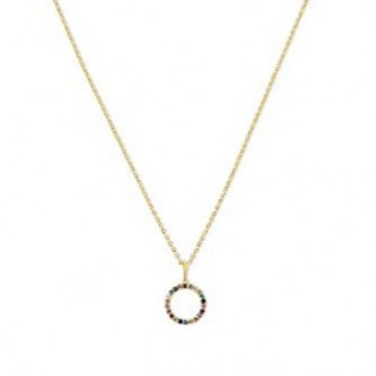 Lisa Mona Collier goud 14kt multicolor LM-G0597