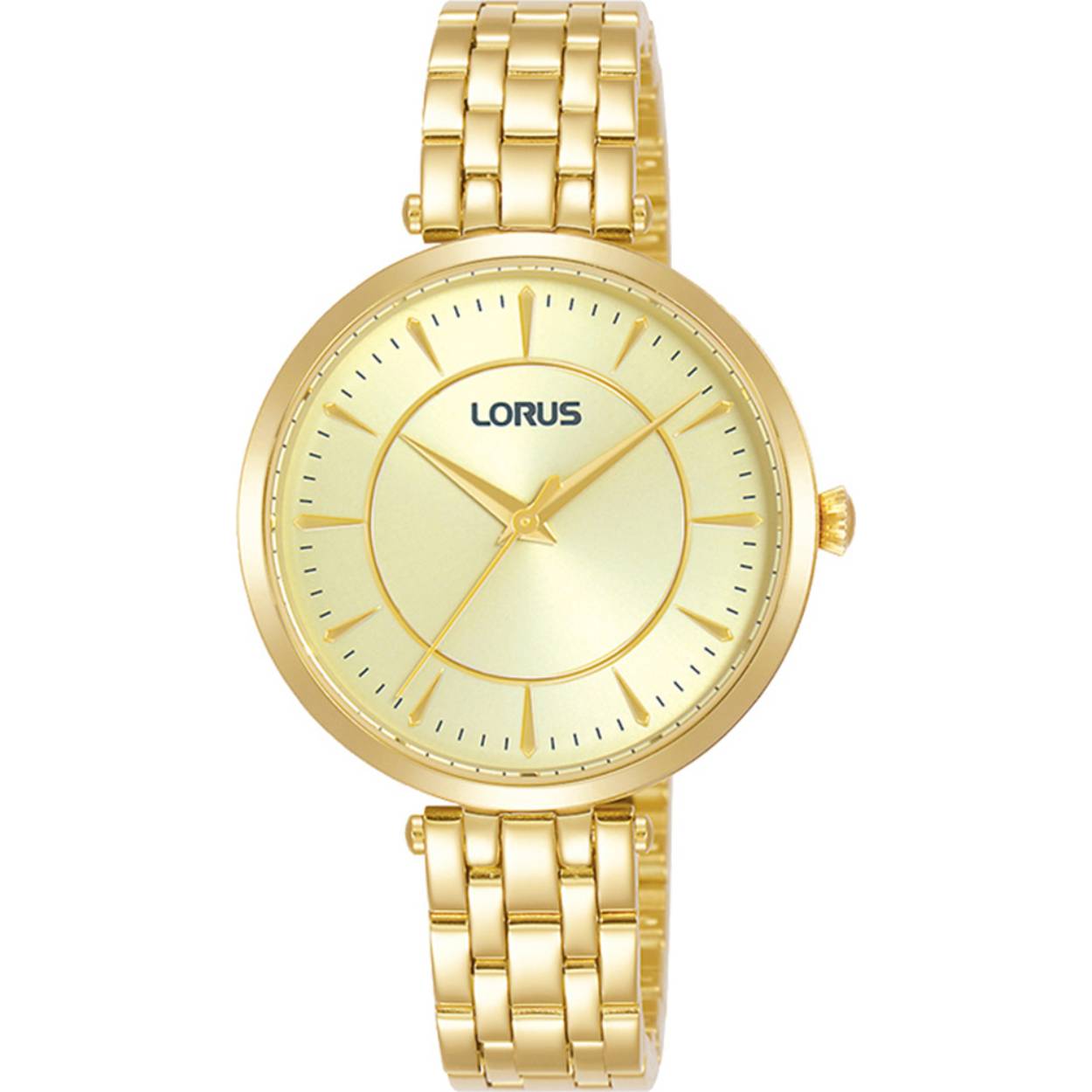 Dit is een dameshorloge van het merk Lorus. Het is een analoog horloge gemaakt van staal. De diameter van de kast is 32 mm mm en de kast is 7.8 mm mm dik.
De verdere specificaties van het horloge zijn als volgt:
Kastvorm: rond
Kastkleur: goudkleurig
Kastmateriaal: staal
Bandbreedte: 12 mm
Bandlengte: 217 mm
Sluiting: vouwsluiting met drukker
Wijzerplaatkleur: champagne
Glassoort: hardlex mineraal glas
Waterdichtheid: 5 ATM
Techniek: quartz