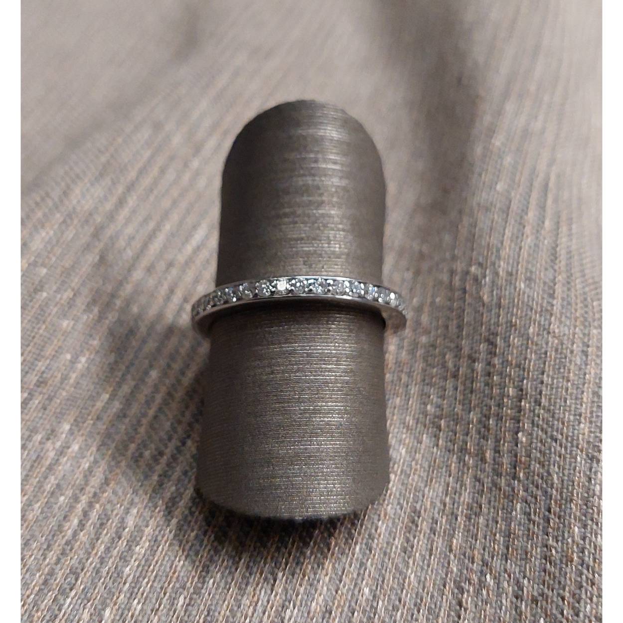 14kt witgouden ring met 0,20ct briljanten