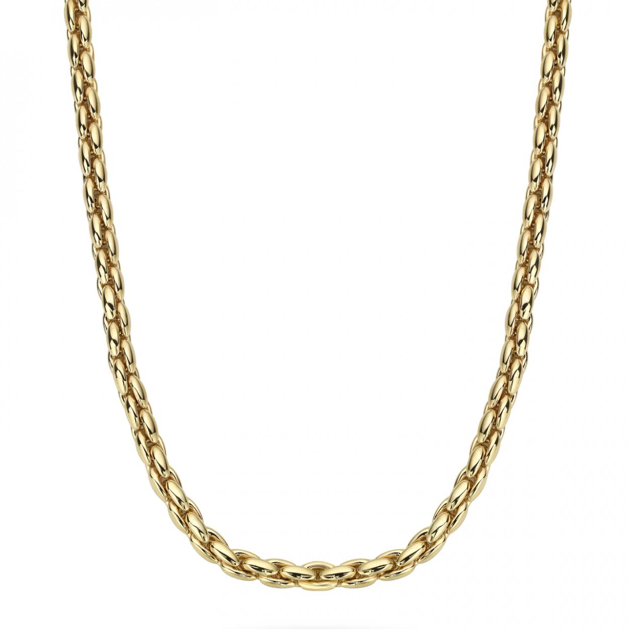 gouden Monzario collier, fantasie 4,6mm 45cm