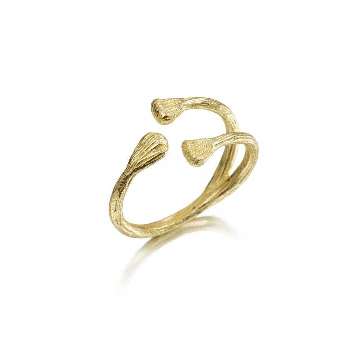 Jorge Revilla ring 'Nuggets' zilver 18 krt. goldplated maat 18
combineer met de andere sieraden uit deze serie voor een complete look!