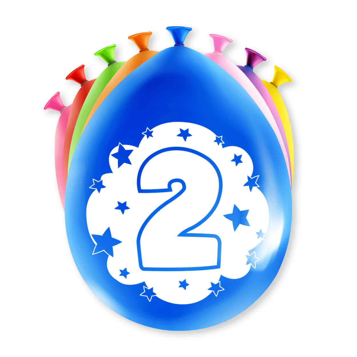 Geen feest zonder ballonnen en als je de feestballonnen met opdruk 2 jaar koopt krijg je er maar liefst 8 per verpakking! De ballonnen zijn gemaakt van latex en zijn ongeveer 30 bij 30 centimeter.