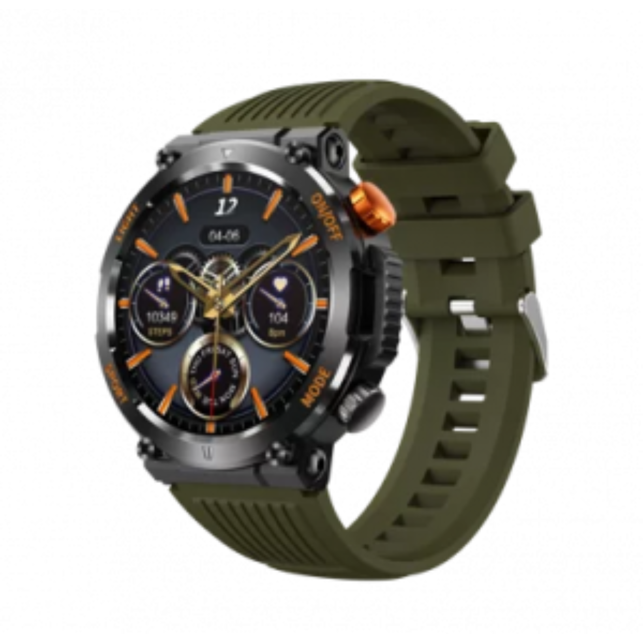 SMARTY2.0 SW077D Smartwatch Alloy Siliconen 48mm
Dit Smarty Smartwatch horloge met nr: SW077A is een stap in de toekomst. De zwarte kast is gemaakt van metaal met een gehard glas. Aan de kast zit een oranje siliconen band met een gespsluiting. Het ronde horloge heeft een afmeting van 48mm en is spatwaterdicht. In de rand van de kast vallen de rode letters op, evenals de rode drukknop. Deze smartwatch is sportief, stijlvol, maar zeker gebruiksvriendelijk. Om door apps, berichten en tekst te bladeren hoeft je alleen maar op het glas te tikken of de knop te gebruiken. 

Merk:
SMARTY2.0
Smartwatches verbinden je met de wereld. 
SMARTY2.0 biedt een brede keuze aan vormen en functionaliteiten. Een ronde of rechthoekige smartwatch? Eentje voor de smalle pols? Een ladies watch of een kids watch?  SMARTY2.0 heeft het allemaal.
De keuze qua functionaliteiten is onuitputtelijk: bluetooth bellen, stappenteller, hartslag- en bloeddrukmeter,  meerdere verschillende sporttrackers, menstruatie en ovulatie herinneringen, ingebouwde GPS, vind mijn smartphone en heel veel meer. Maak je eigen keuze.
Iedere SMARTY werkt zowel met iOS als met Android en is moeiteloos via een QR-code te koppelen met iedere mobiele telefoon. Misschien wel dé makkelijkste smartwatch voor iedereen.
SMARTY2.0 staat voor hoge kwaliteit in een betaalbaar prijssegment: € 79 - € 199.

Highlights:
- Geschikt voor Android en iOS  
- De Smartwatch heeft Bluetooth call 
- Hoge batterij efficientie
- 24 uur hartritme meting
- Bevat smart music 
- Door de verschillende meters en tellers is het mogelijk om onder andere de hartslag, stappen, snelheid, slaap, luchtdruk, stress, hoogte- en diepte te meten
- D.m.v. de ingebouwde GPS, is het mogelijk om offline te navigeren en achteraf je route terug te kijken (zonder dat de telefoon in de buurt is)
- Stof,- Waterdichtheid: IP68