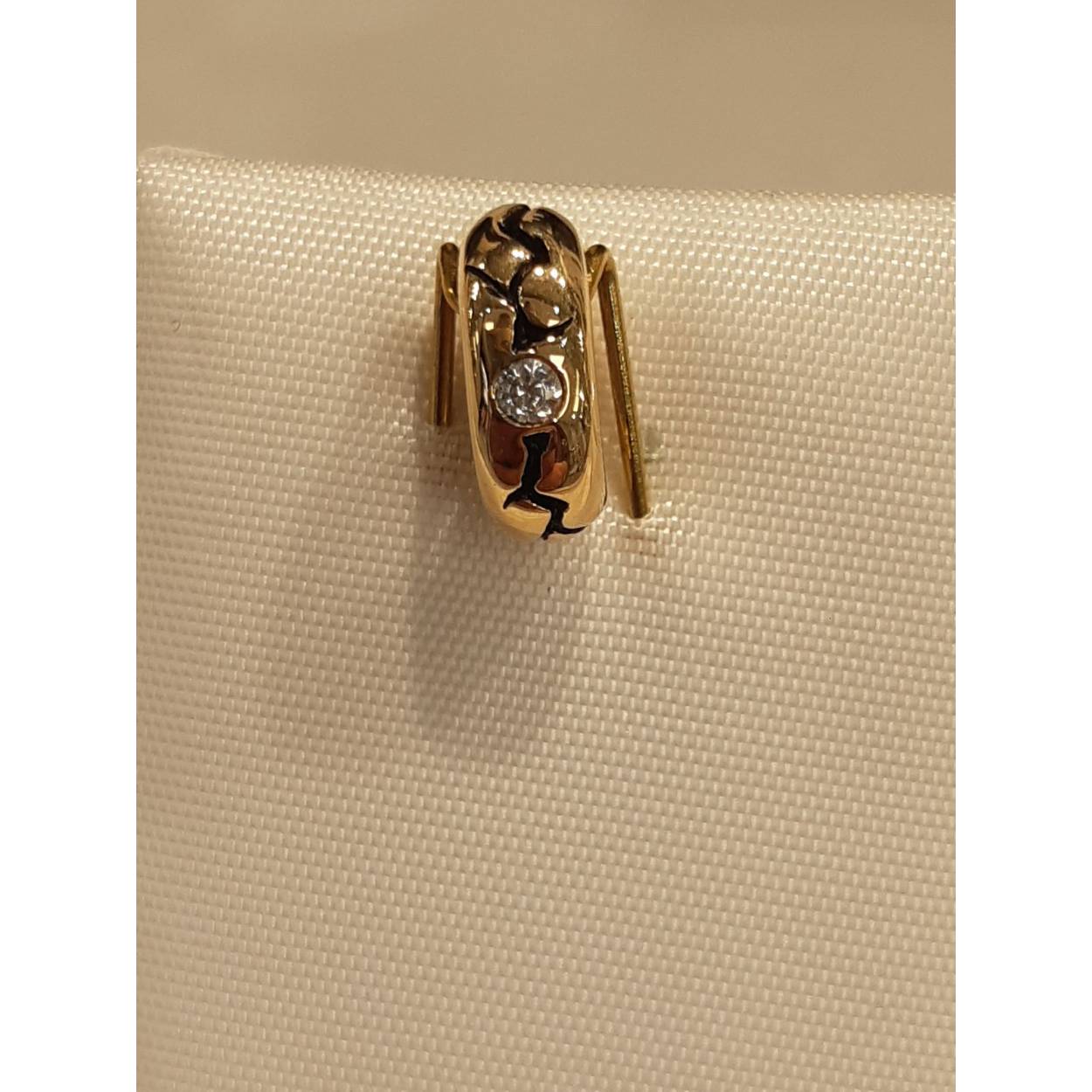 goud hanger 18k met stenen