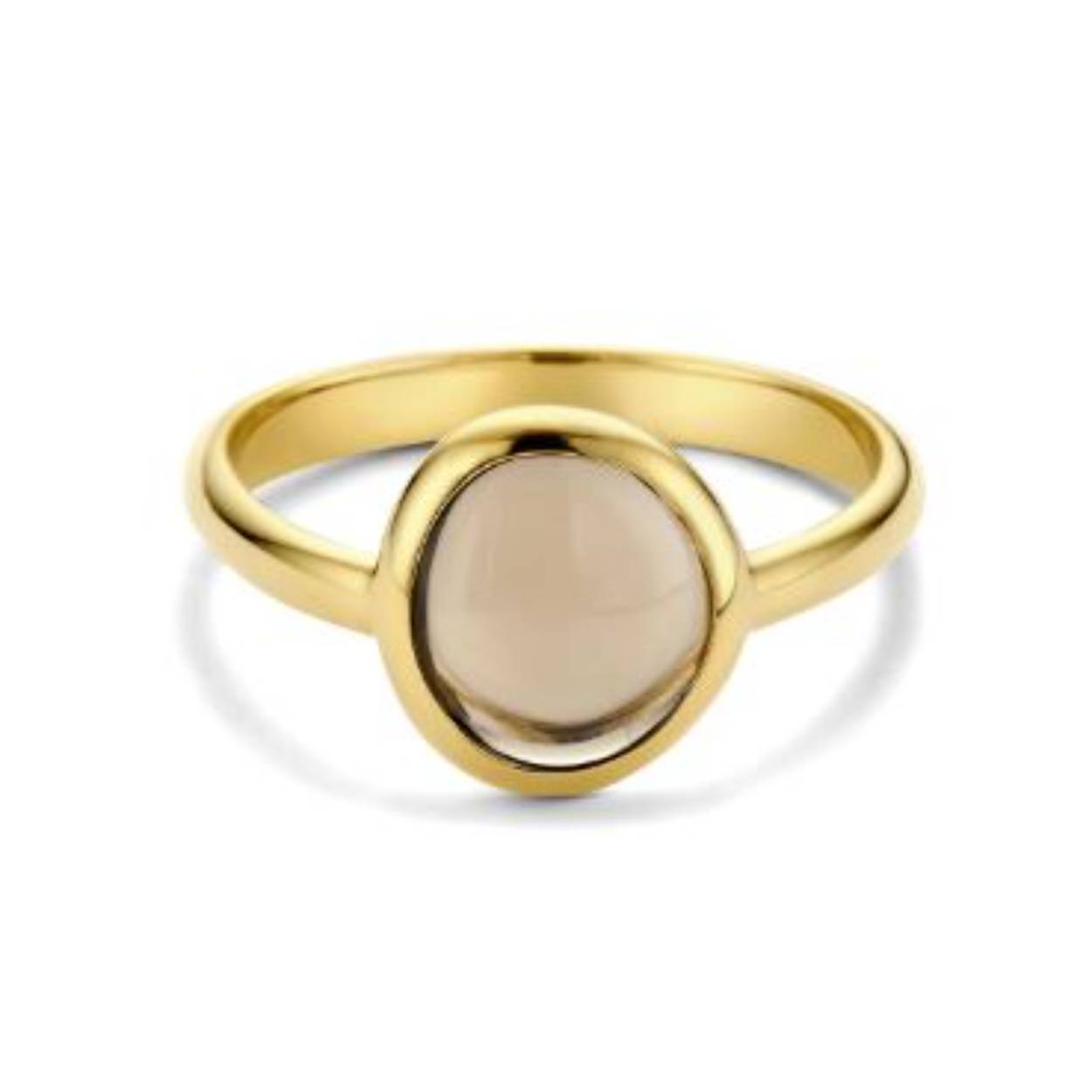Italo Bottene 14kt ring rookkwarts