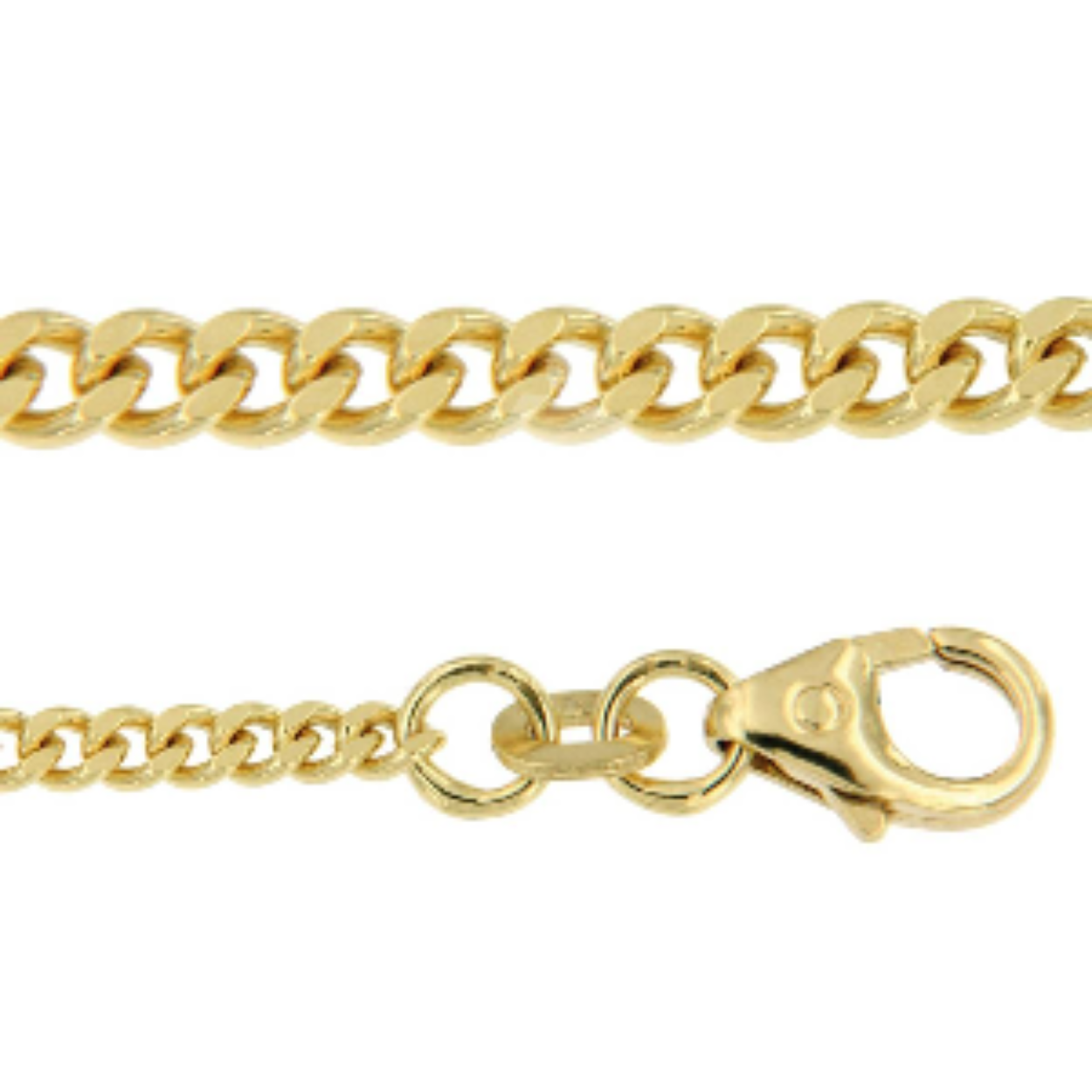 14k geelgouden gourmet collier van 2.7mm breed en 50cm lang.