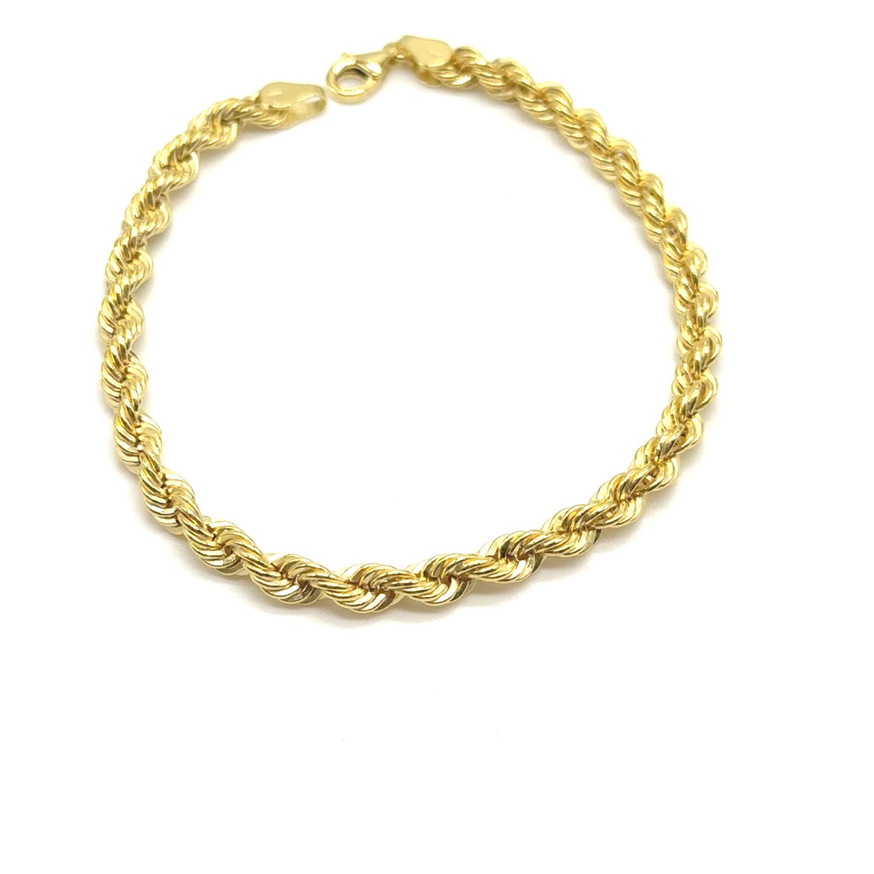 14k gouden heren rope armband. armband is ca 4.1 gram, 3.9 mm breed en 19 cm lang. 