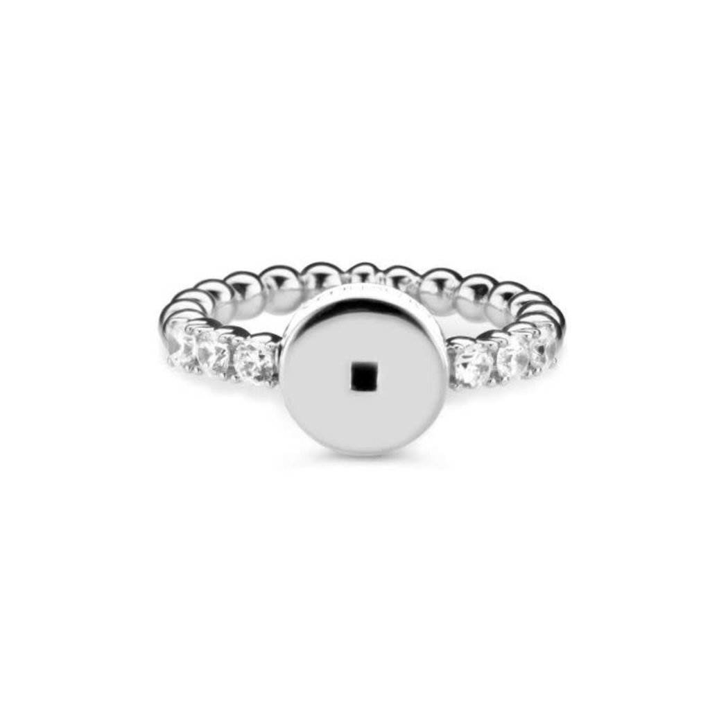 Zilveren Mi Moneda Icons ring