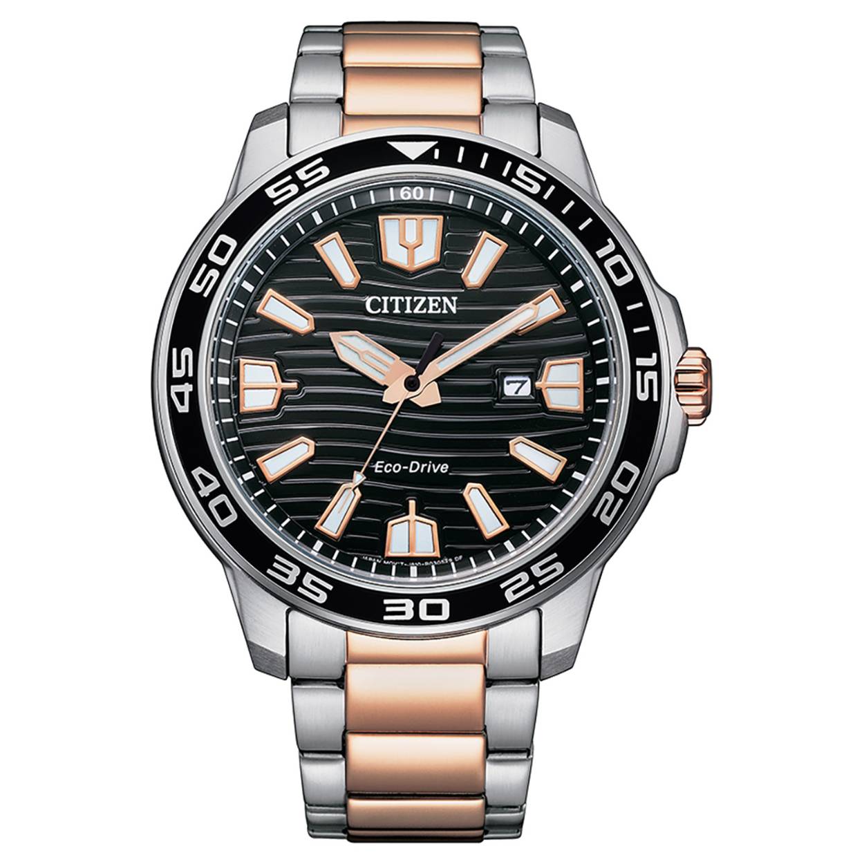 Dit eco-drive horloge van het merk Citizen is een prachtig horloge. Het horloge heeft een kast gemaakt van staal en een zilverkleurige en goudkleurige band gemaakt van staal. Met de functie: 240 Gangreserve