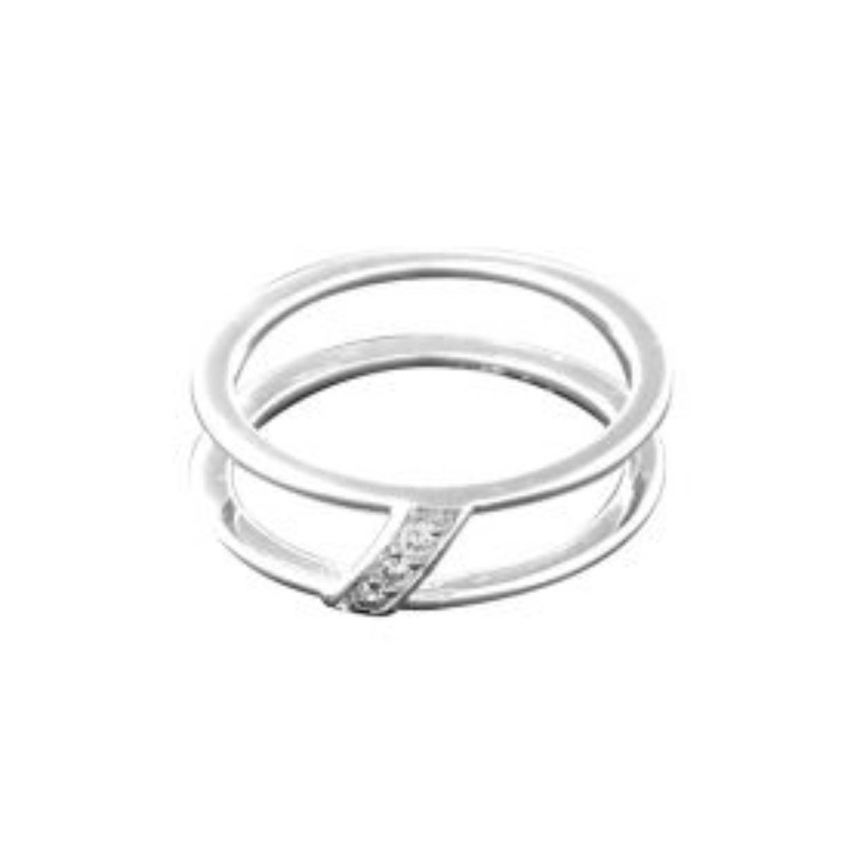 925/rhod. ring 1 line cz for ceramic size 60