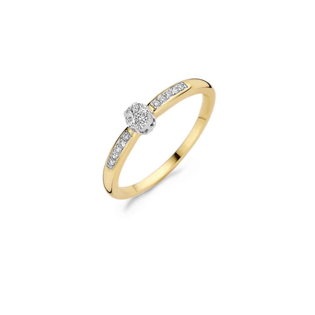 BLUSH DIAMONDS - ring met diamant 0.12crt - bicolor - 1625BDI/50