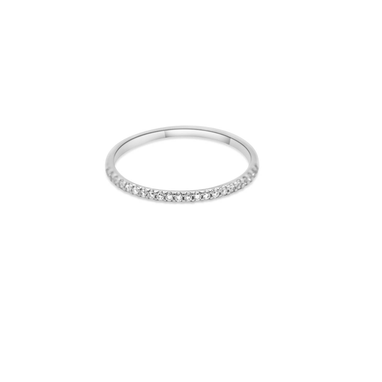 Ring 18kt wg 0.13ct briljant
