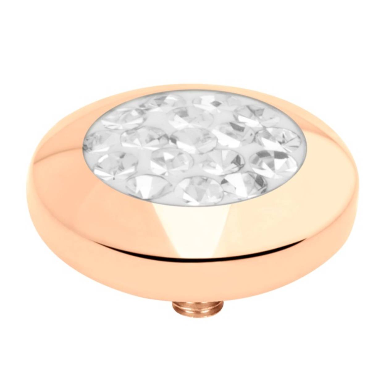 Melano vivid multi cz steentje - rosekleurig - dames - cystal - 7mm M01SR 9025 RG