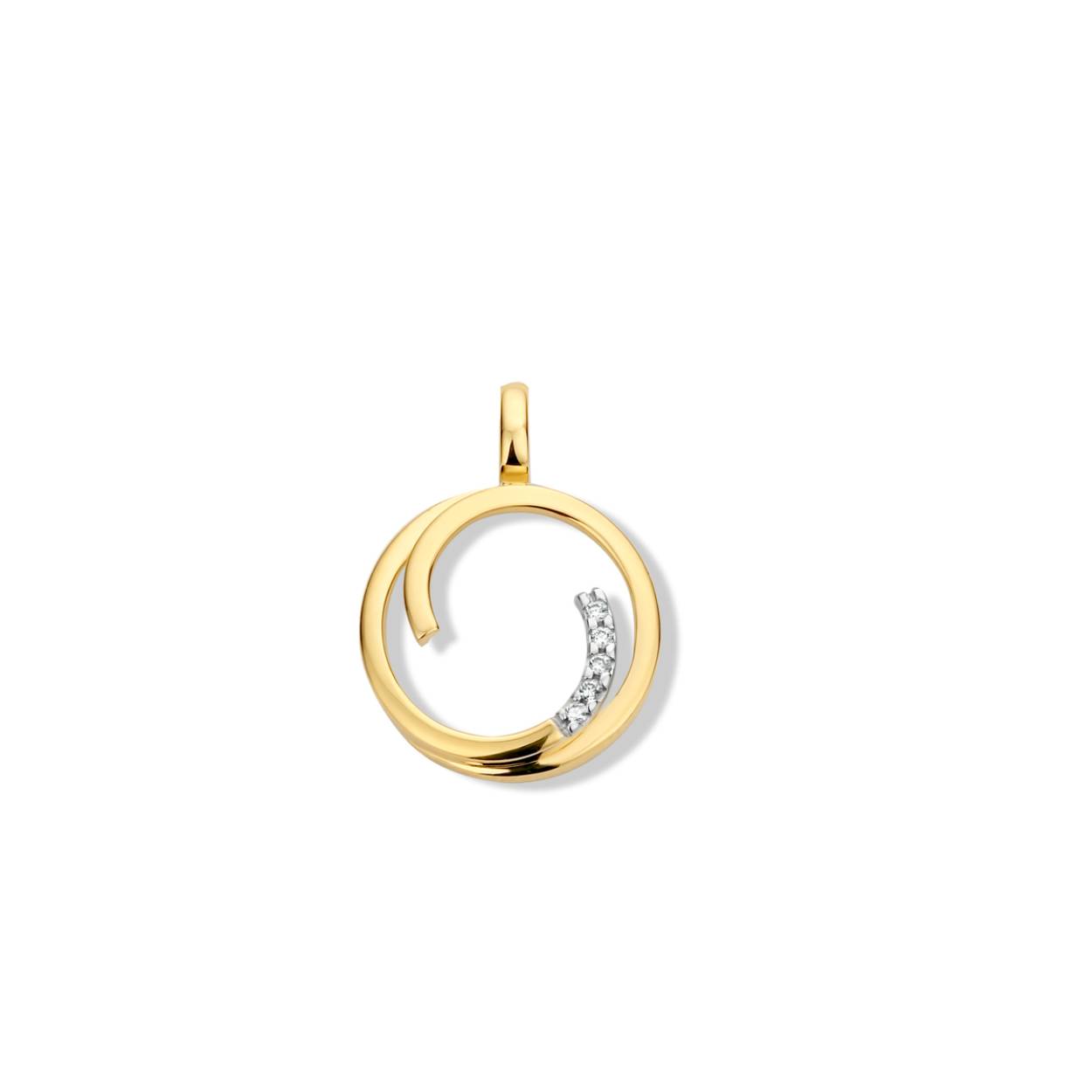 Naiomy Gold hanger goud 18KT briljant 