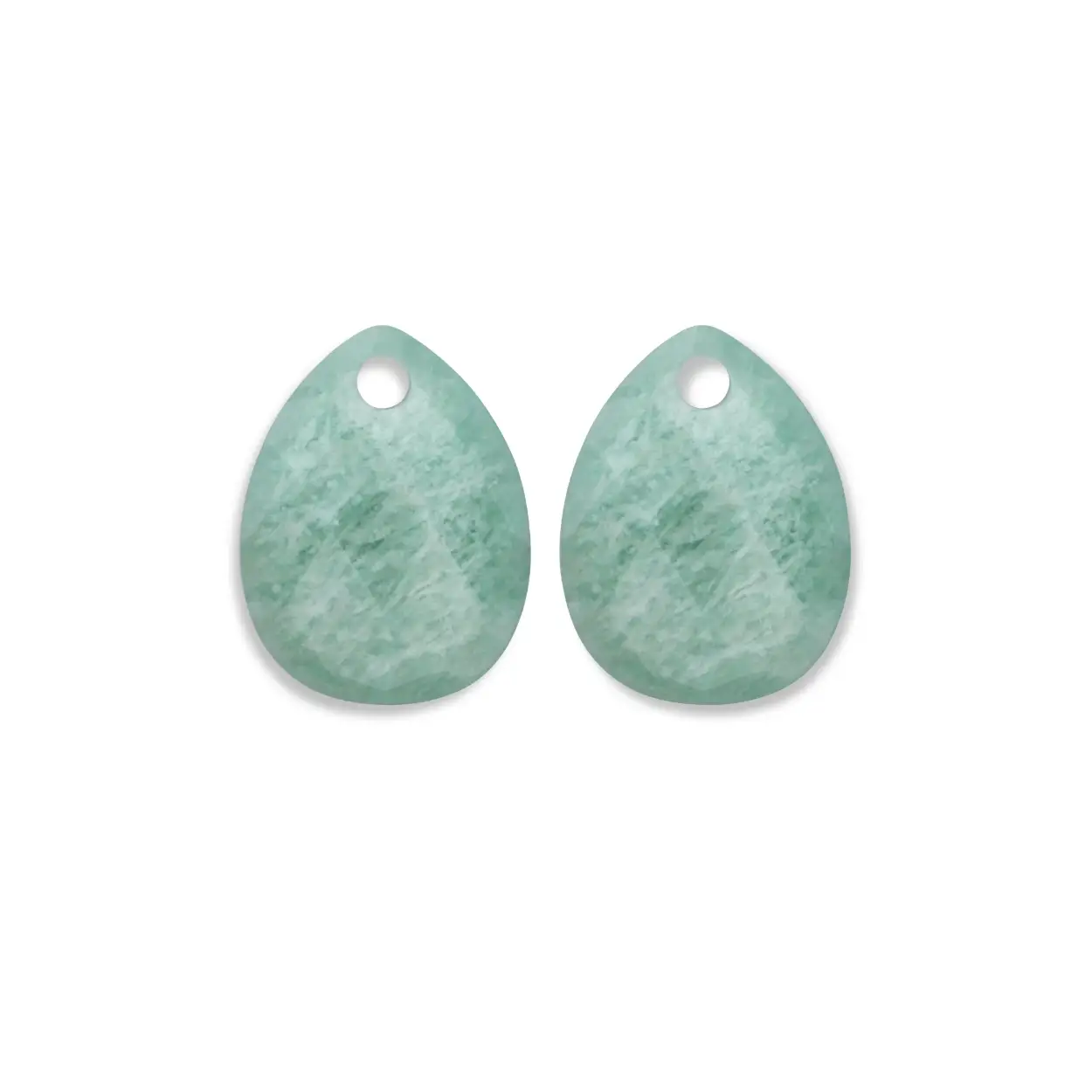 Earstones Rich Green Amazonite