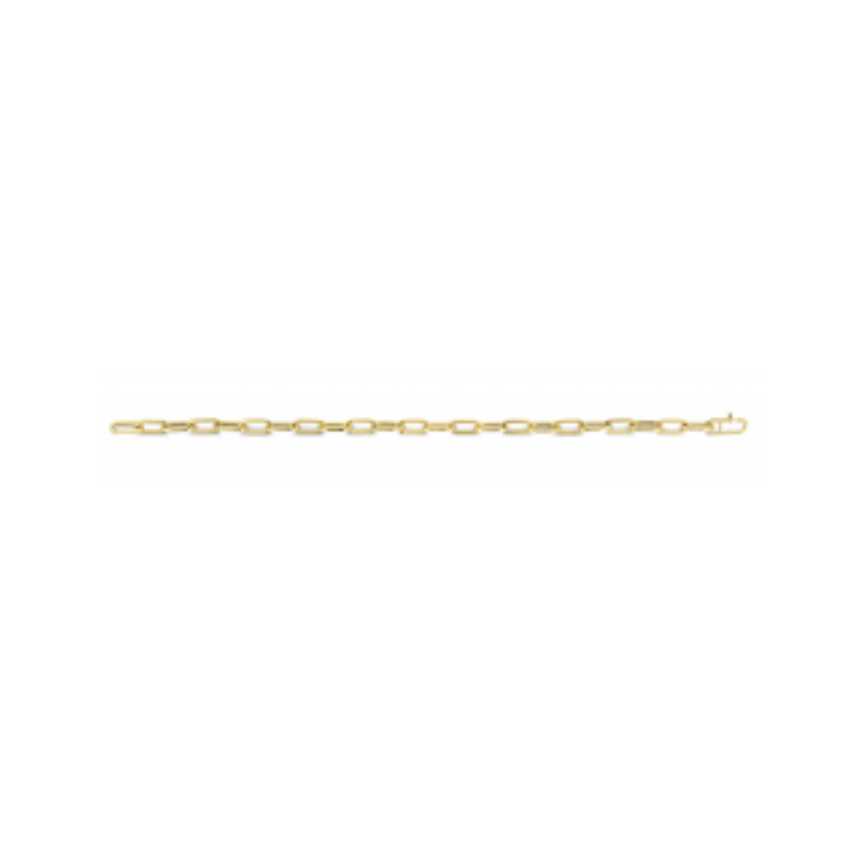 FJORY Gouden Closed For Ever Armband met zilveren kern.
zonder tussenoog