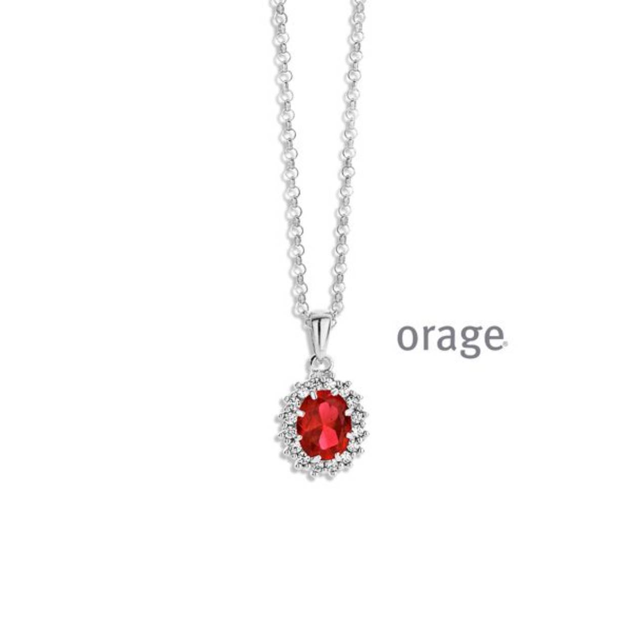 Orage collier entourage rood