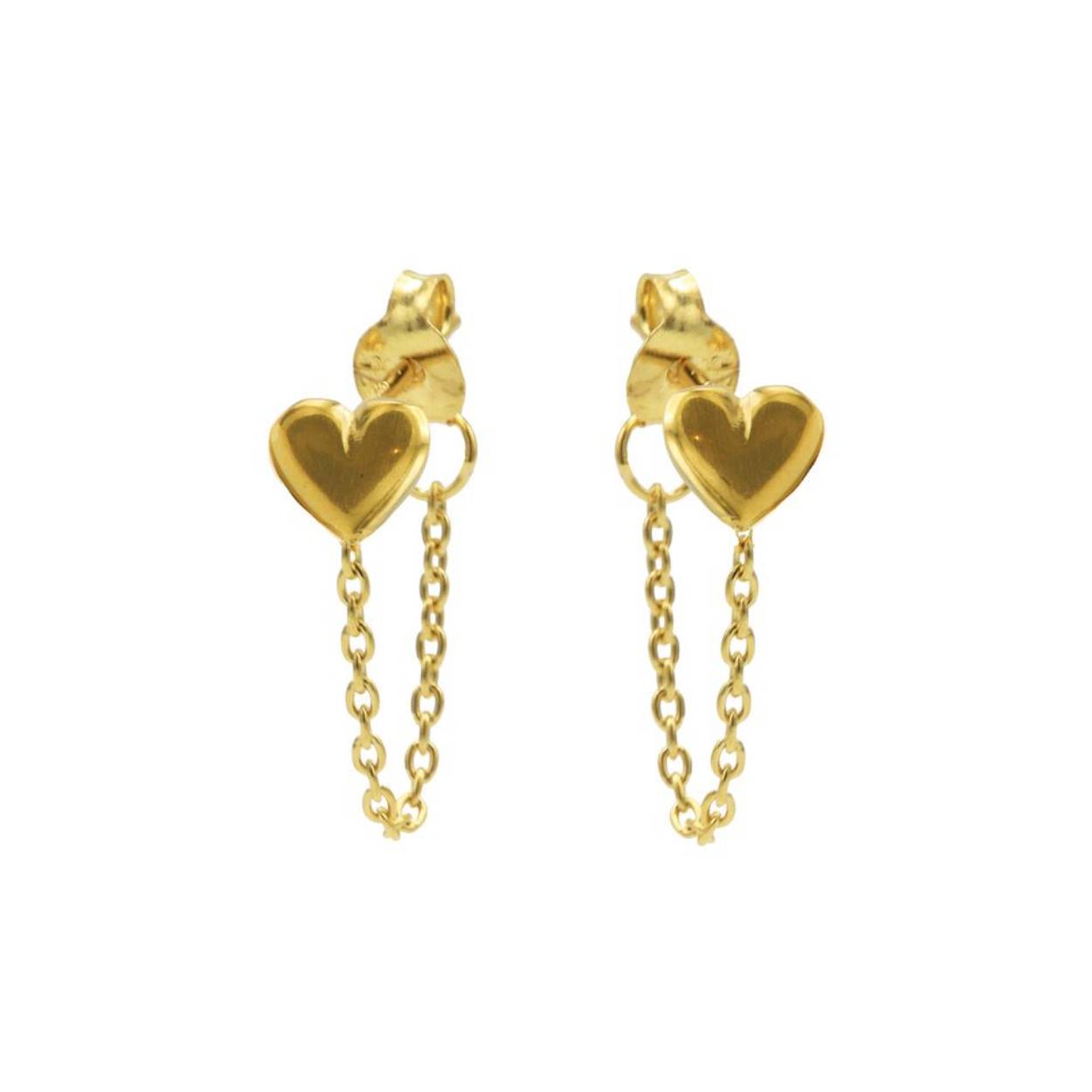 Dit is een 925 sterling zilveren ketting hart oorbel. De ketting oorbel is een oorsteker die bevestigd is met een ketting. Ze zijn verkrijgbaar in zilver of met een 14K gouden of rosegouden plating. Het is een perfecte oorbel om te mixen en matchen!
