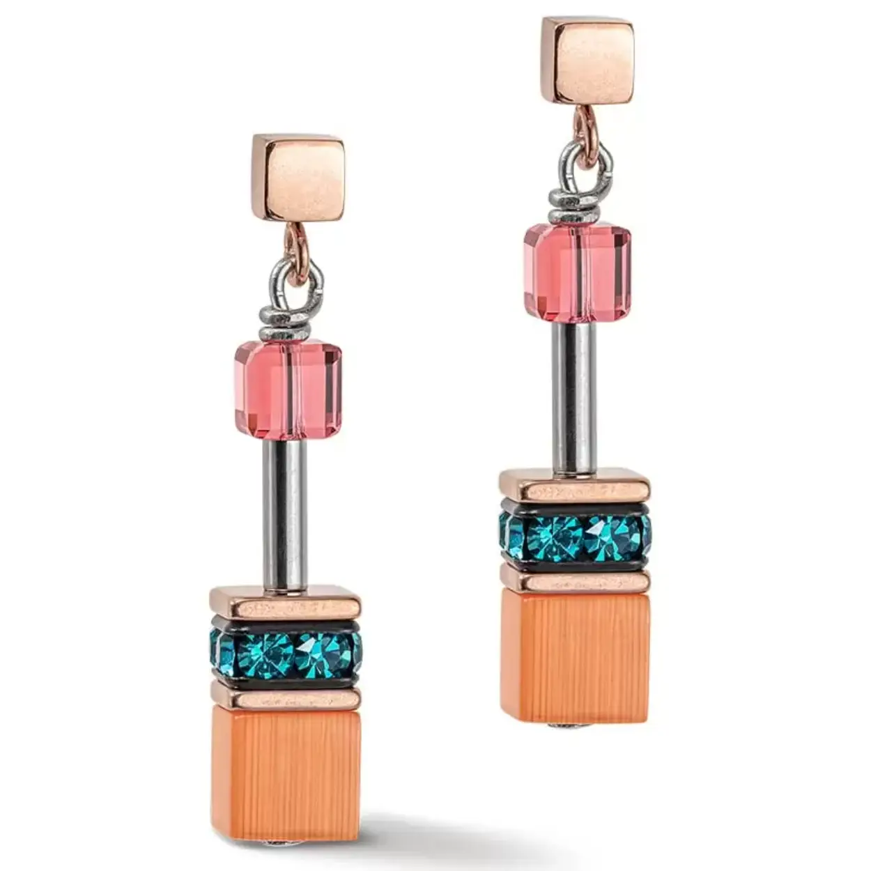 GeoCube Iconic Multicolour Expressive earrings