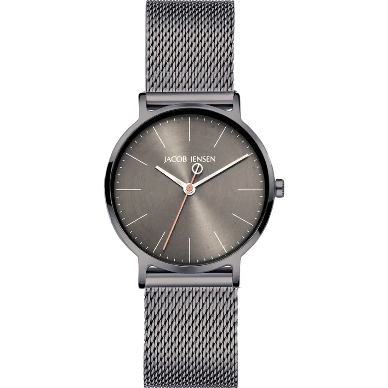 Jacob Jensen horloge met stalen band, Timeless Nordic titanium/grijs