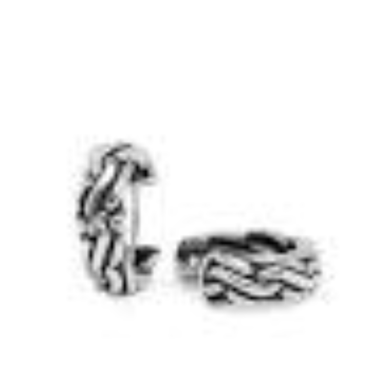 Silk earrings 678.1