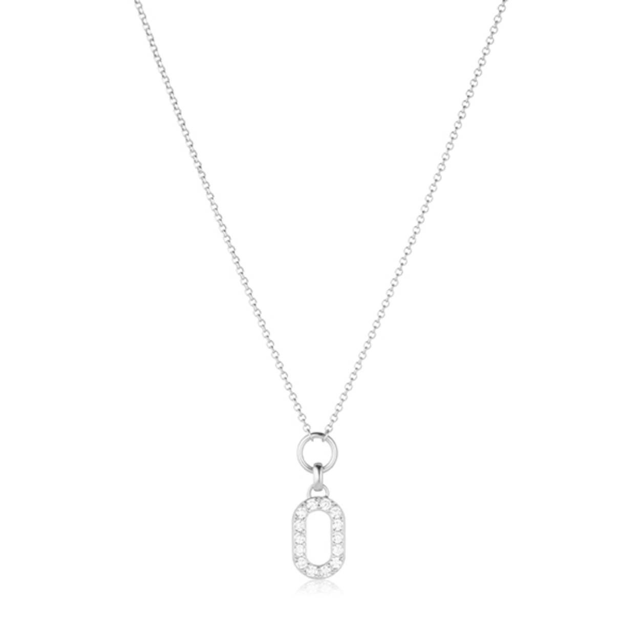 Dit is een collier van het merk Sif Jakobs, Capizzi Piccolo 
met zirkonia's 
