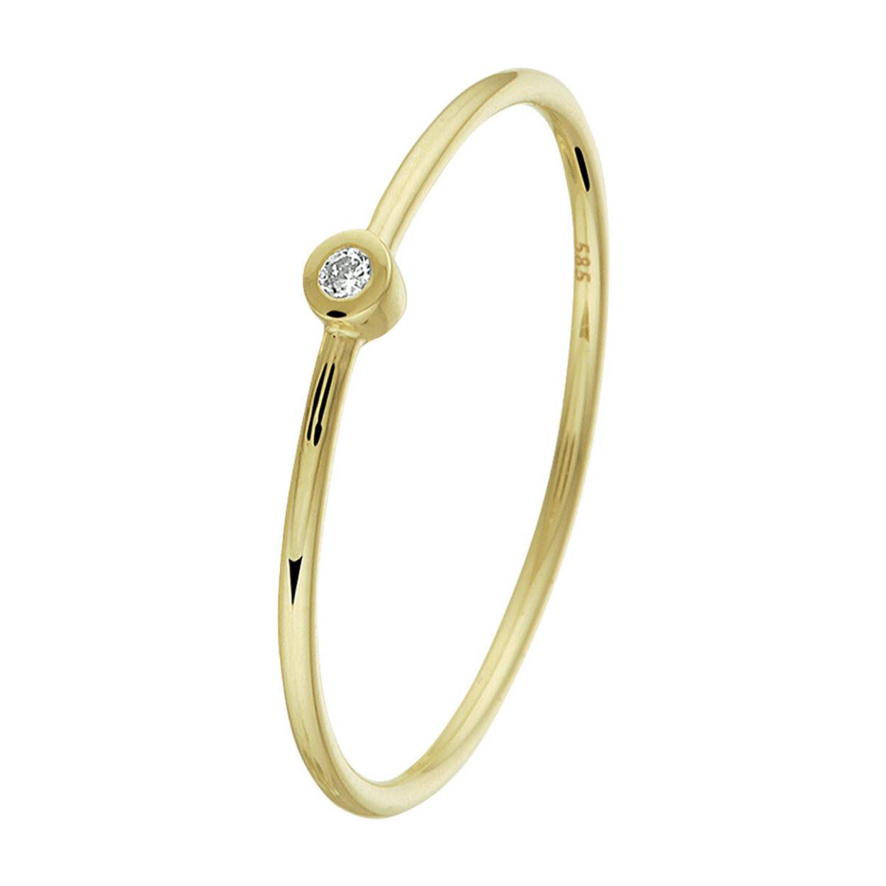 Gouden Ring met Diamant 0.015ct P1 4021435