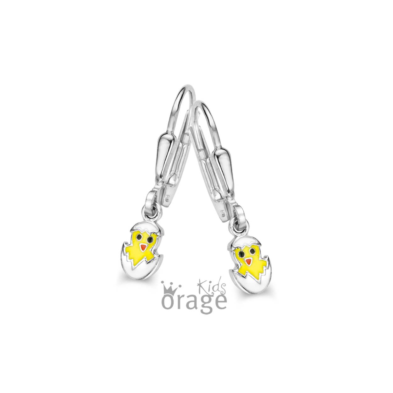 Orage Kids oorslingers zilver kuikens