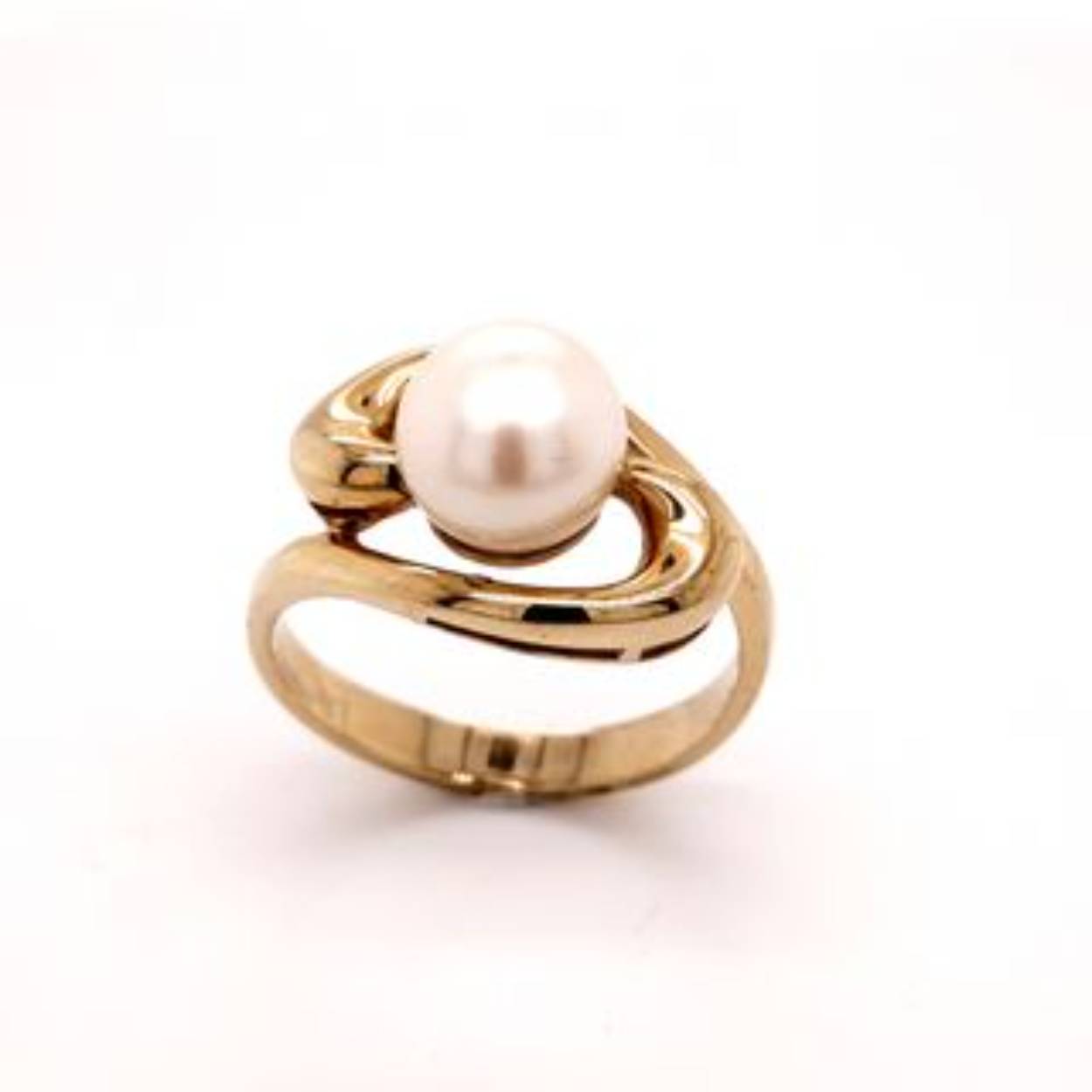 gouden ring met parel