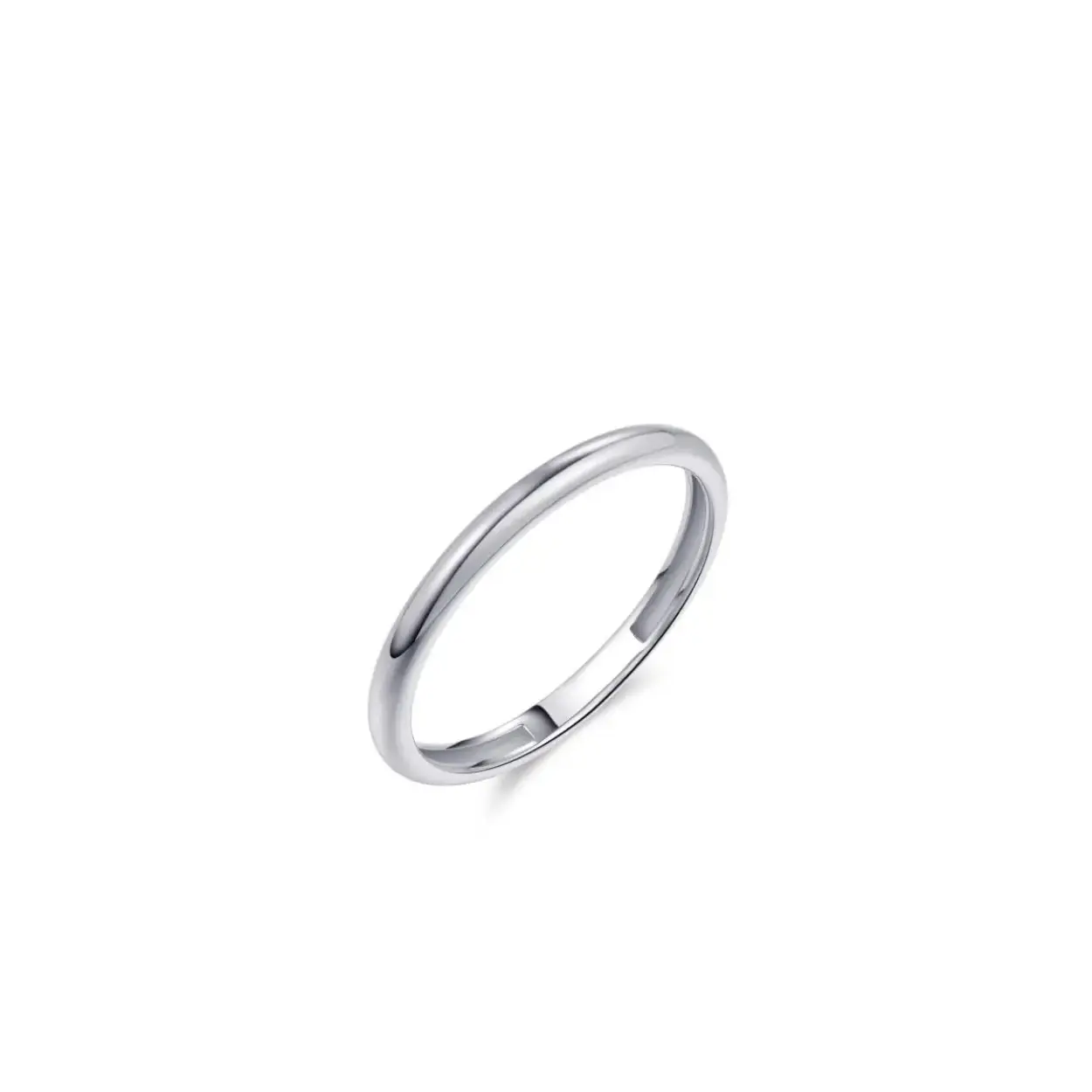 gisser ring | witgoud | glad | maat 56