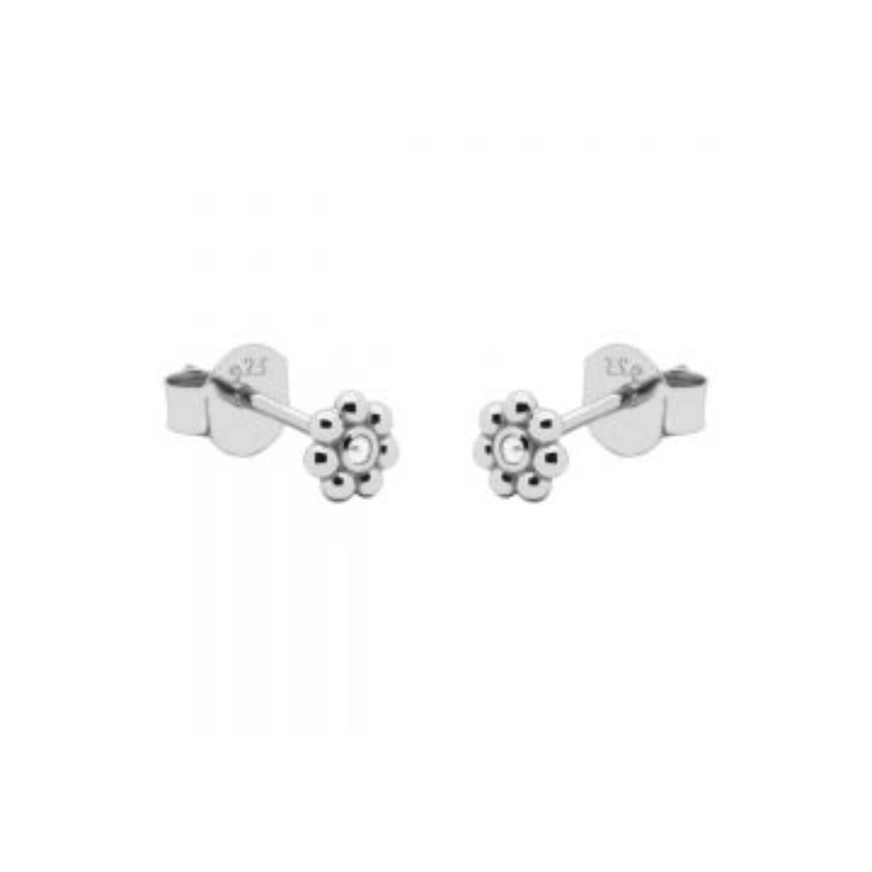 Karma Zirconia Symbols Flower Silver