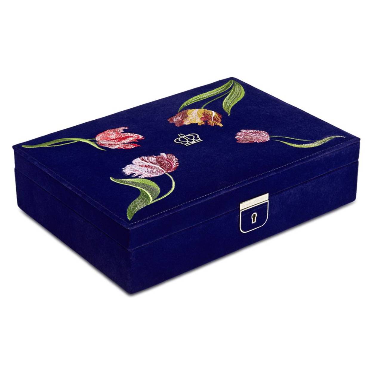 Wolf juwelen kist, Royal Asscher Medium, Navy