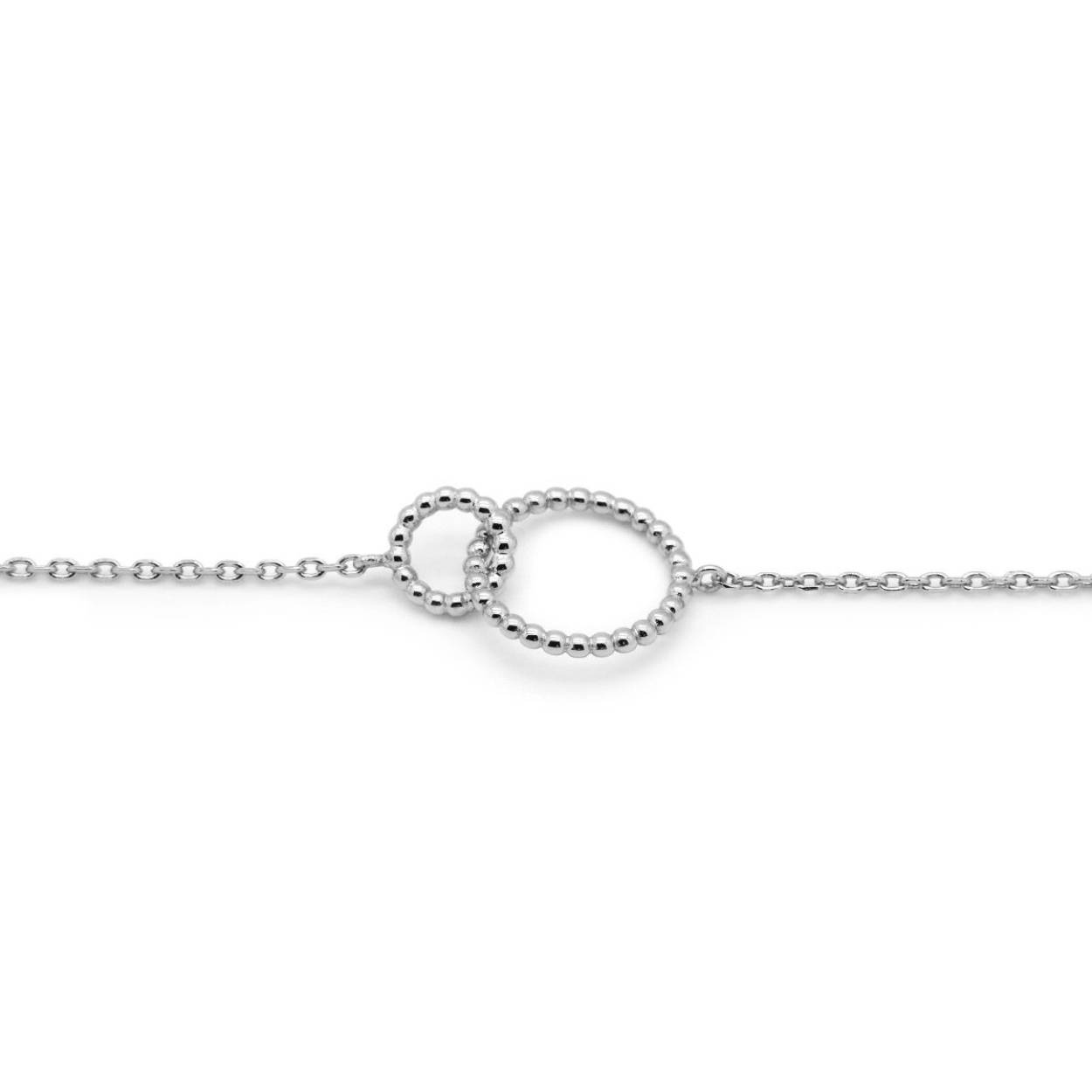 94162S Karma armband rondjes | zilver 
