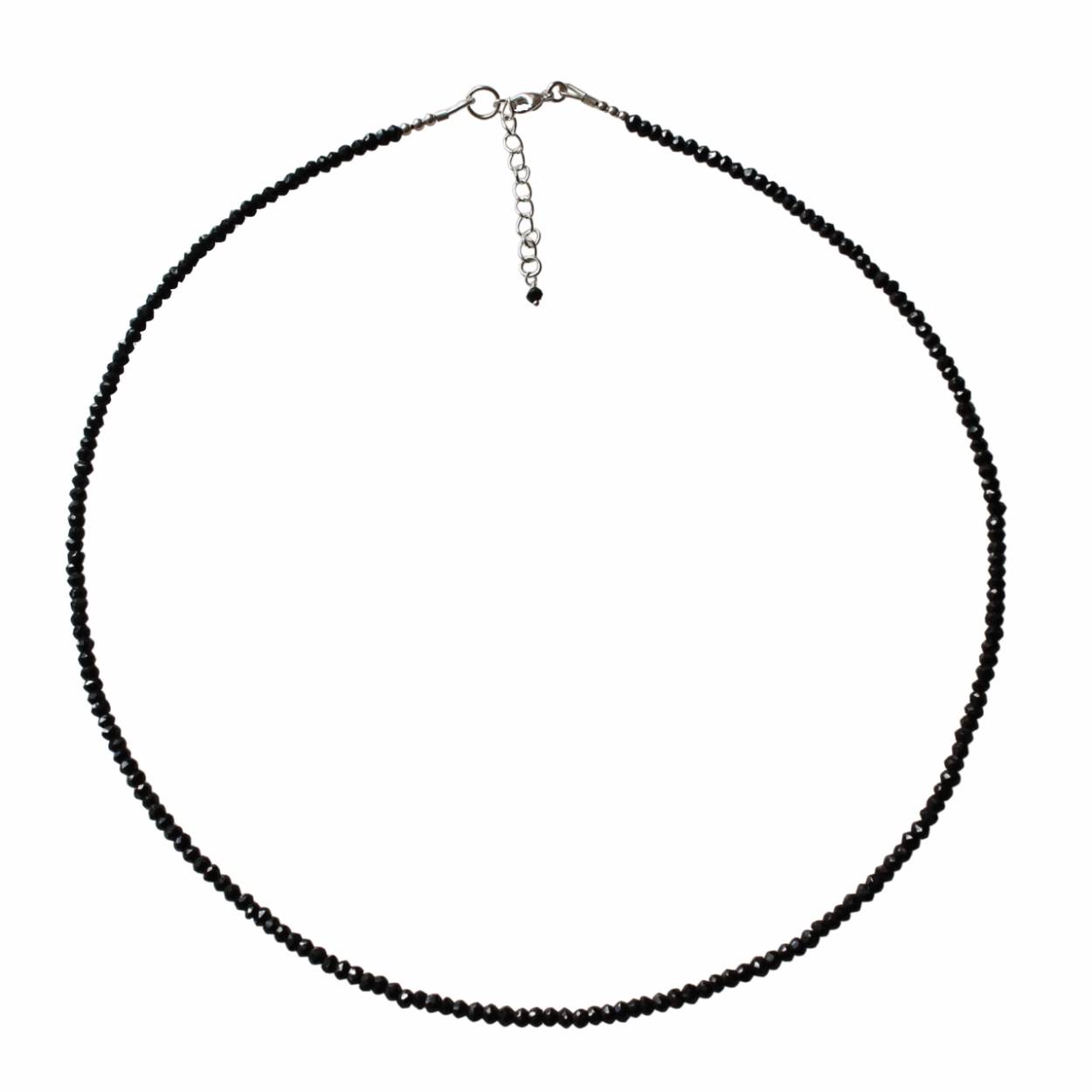zwarte spinel collier