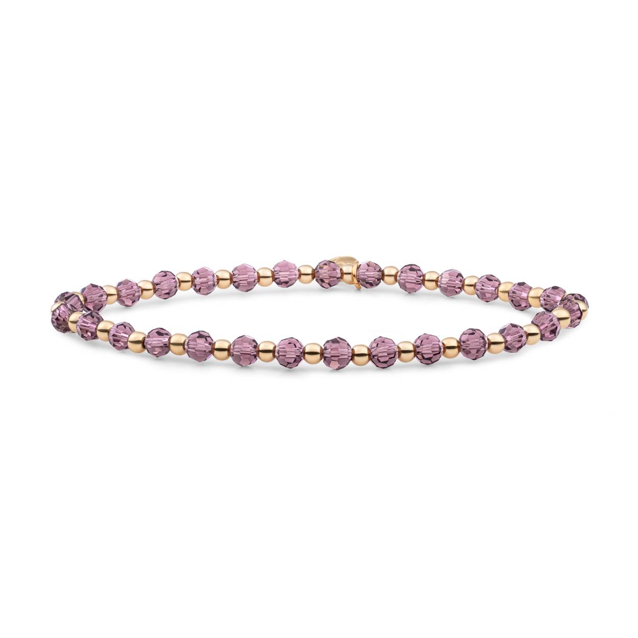 Sparkling Jewels armband Interstellar Mix Aubergine Quartz goldplated