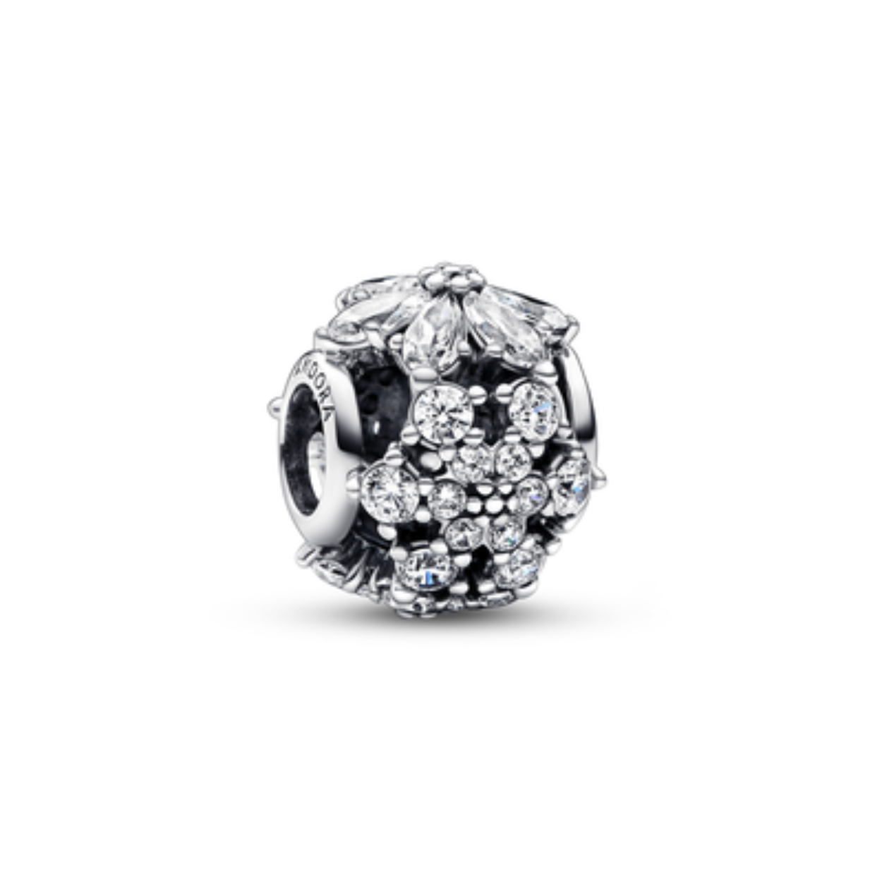 Pandora Charm Herbarium Cluster zirconia