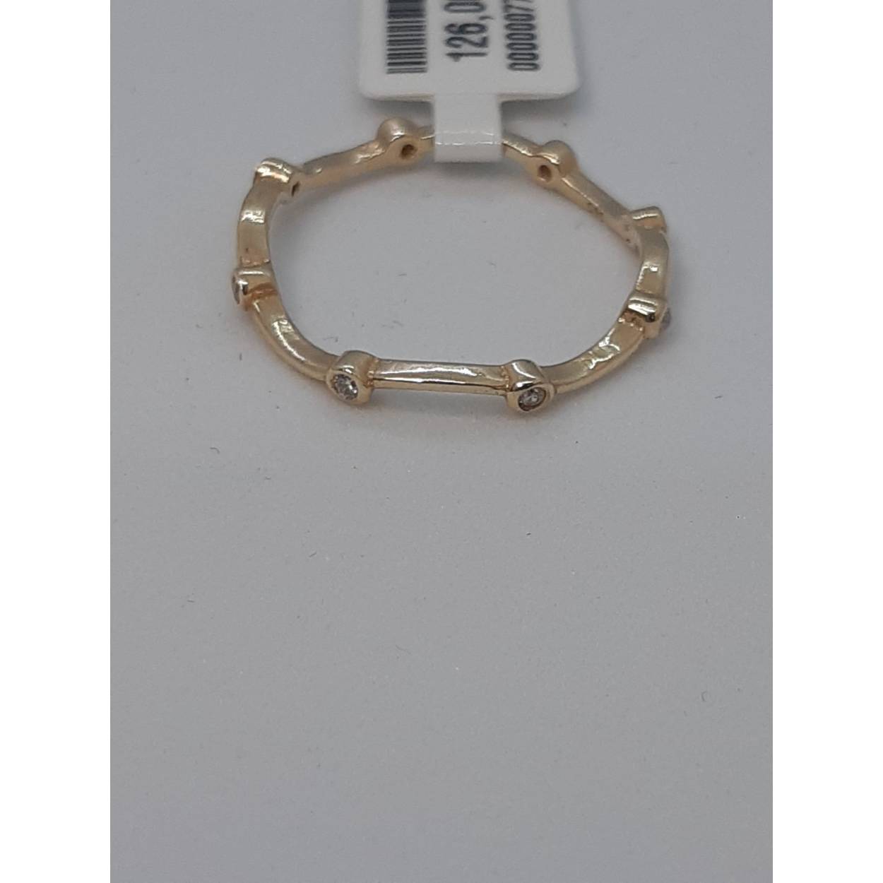 gouden ring met stenen14k 