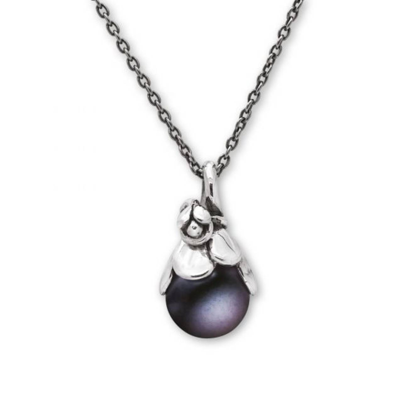 RABINOVICH ZILVEREN AUTUMN KETTING MET PEACOCK PAREL 42 - 45 CM., 76102071