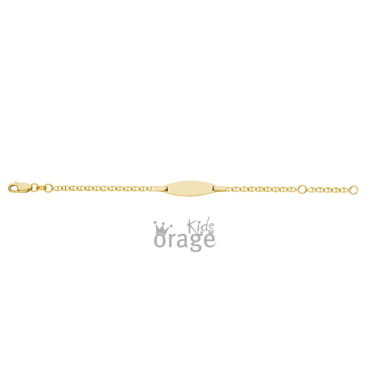 Orage Kids Naamplaatje goud 9k 