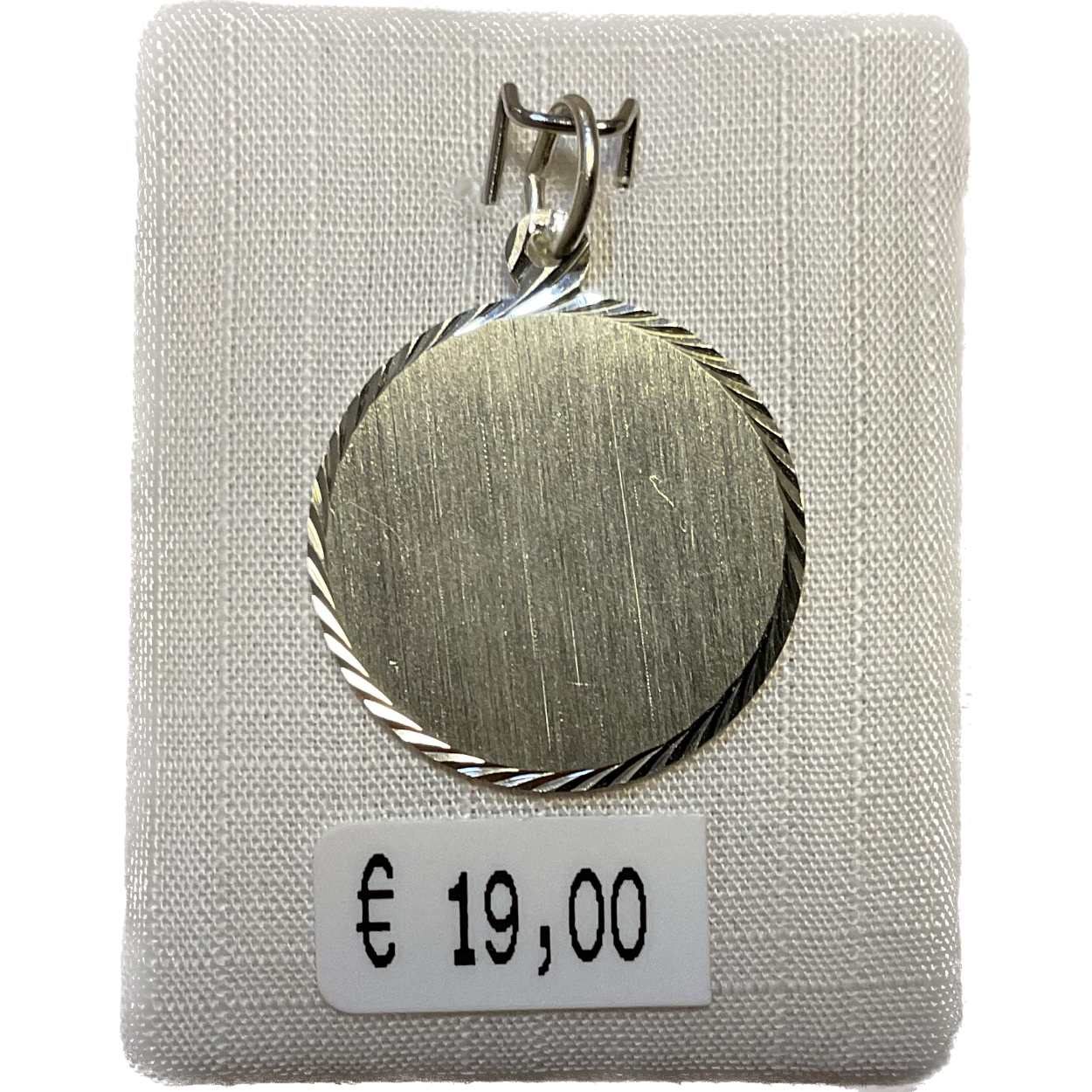 Zilver Graveerplaatje rond