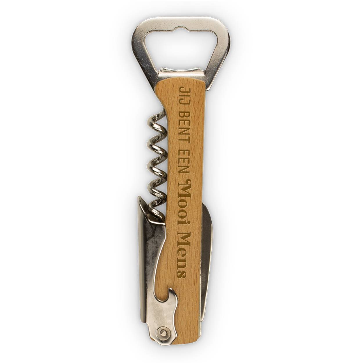 Deze luxe Wijn Collectie bestaat uit persoonlijke kurkentrekkers en openers, handige wijnstoppers én een serie originele borrelplanken. Alles natuurlijk voorzien van persoonlijke teksten voor elke gelegenheid. Alles gemaakt met een uniek design. Zoals u van uw groothandel in slijterij cadeautjes gewend bent.