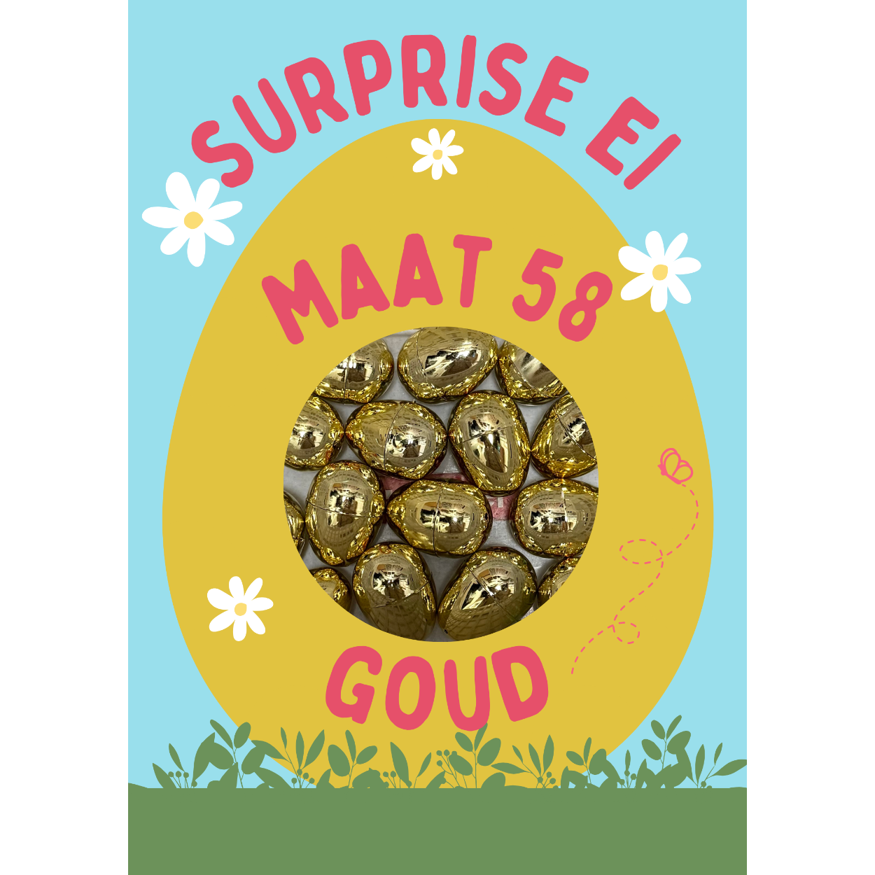 Paas actie:
Suprise Melano Eieren.
U koopt een Surprise ei met daarin
2 Melano aanschuifringetjes voor de
aktieprijs van €10,-!!! :)
Welke? Dat blijft een verrassing tot je het eitje open maakt.
U geeft aan:
1. uw maat
2. de basiskleur( staal/ gold/ rosé/ zwart)

U KUNT NIET RESERVEREN ALLEEN DIRECT BESTELLEN OF NAAR DE WINKEL KOMEN.
(ruilen is niet mogelijk, geen geld terug).