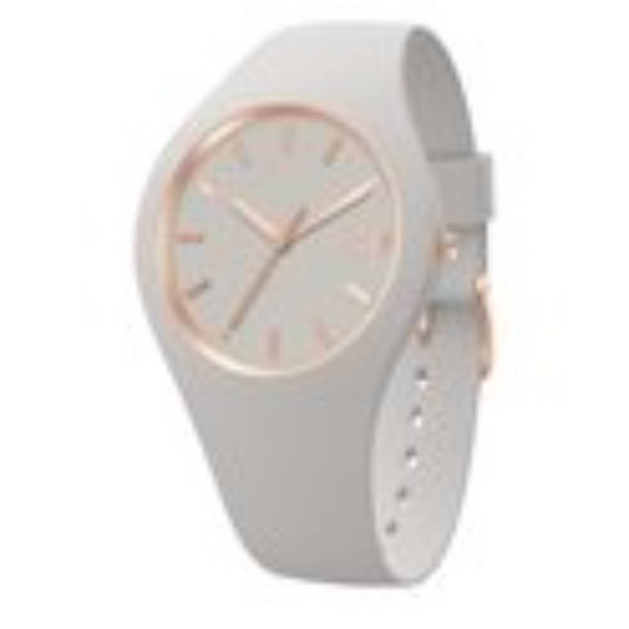 Dit Ice Watch Vrouwen horloge beschikt over een Quartz binnenwerk. De kast (34 mm) is vervaardigd uit Siliconen (Grijs) en heeft een Mineraalglas. De band is Grijs Siliconen. Dit horloge uit de Ice Glam Brushed - Wind reeks is een mooi en tijdloos geschenk