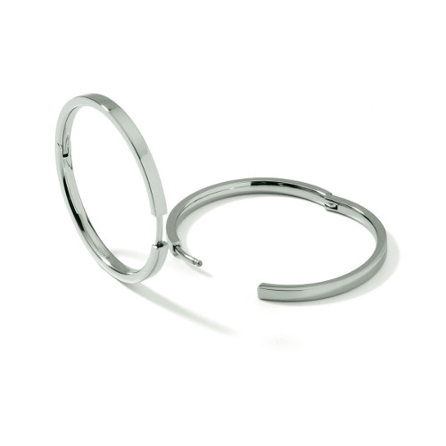 titanium klap creolen 32.5 mm