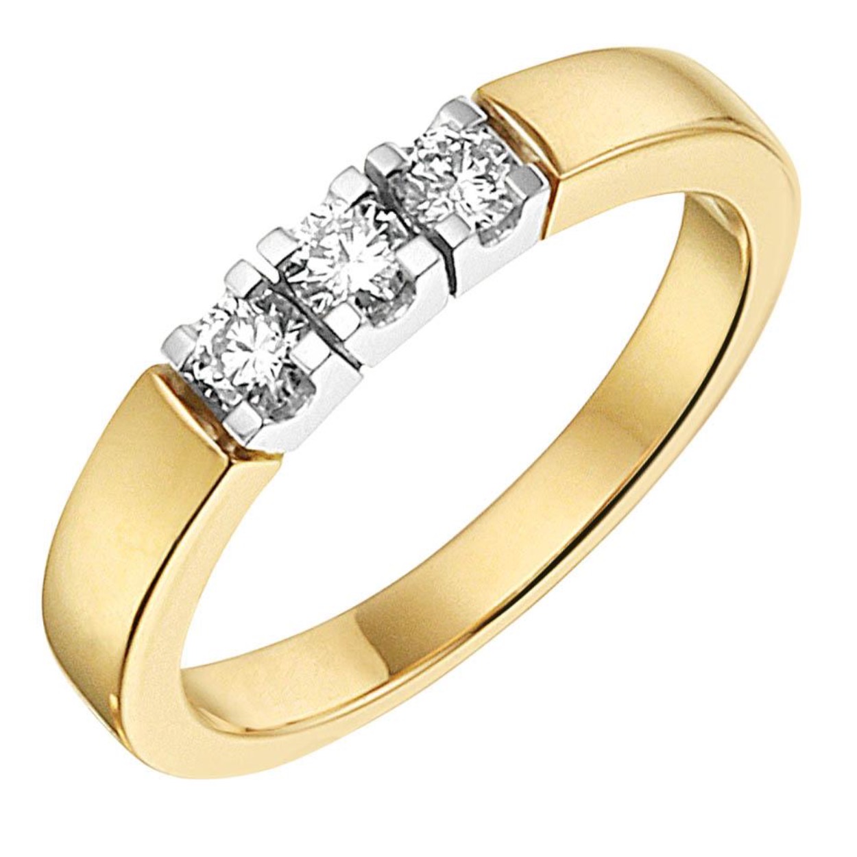 3x 0.10ct G/si aanbiedings ring nu voor 1649,-€